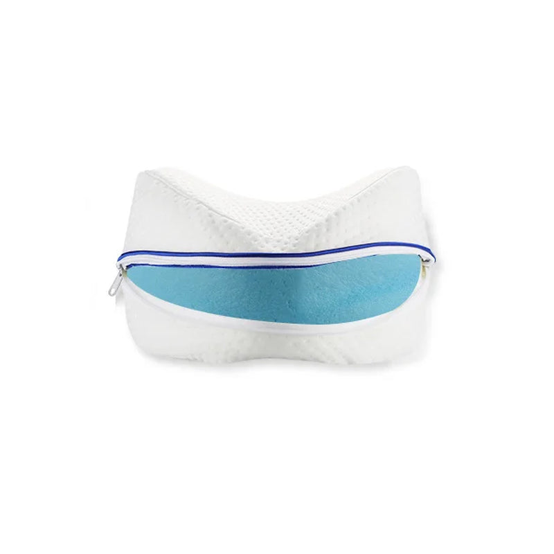 1Pc Leg Pillow Memory Cotton Slow Rebound Leg Pillow Side Lying Heart Shaped Memory Cotton Vein Cushion Leg Pillow