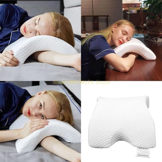 Arm Cuddling Curved Memory Foam Pillow Detachable Slow Tunnel Shaped Top Sale