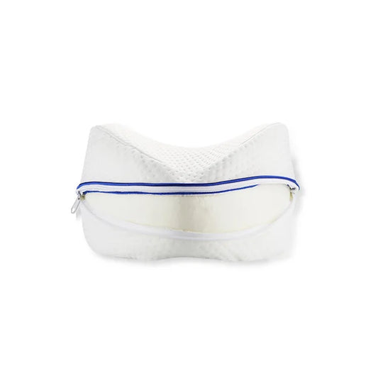 1Pc Leg Pillow Memory Cotton Slow Rebound Leg Pillow Side Lying Heart Shaped Memory Cotton Vein Cushion Leg Pillow