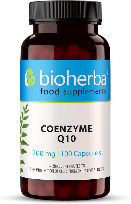 Coenzima Q10 – 100 Cápsulas De 200 Mg | Complemento Con Zinc – Bioherba (1)