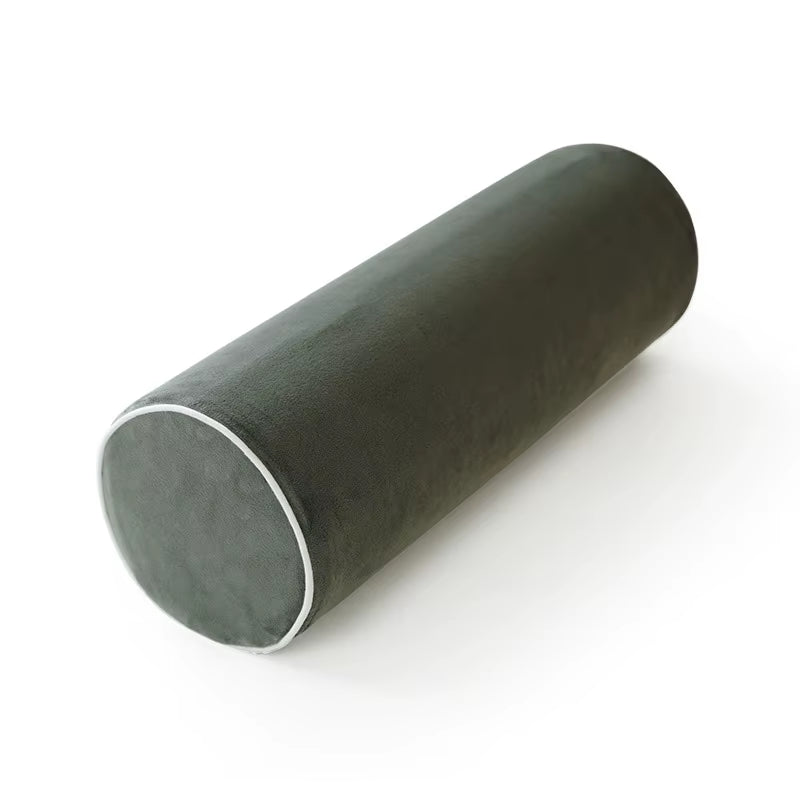 Cervical Neck Roll Memory Foam Pillow Bolster Pillow for Bed Support round Pillows for Bed, Legs, Back and Yoga