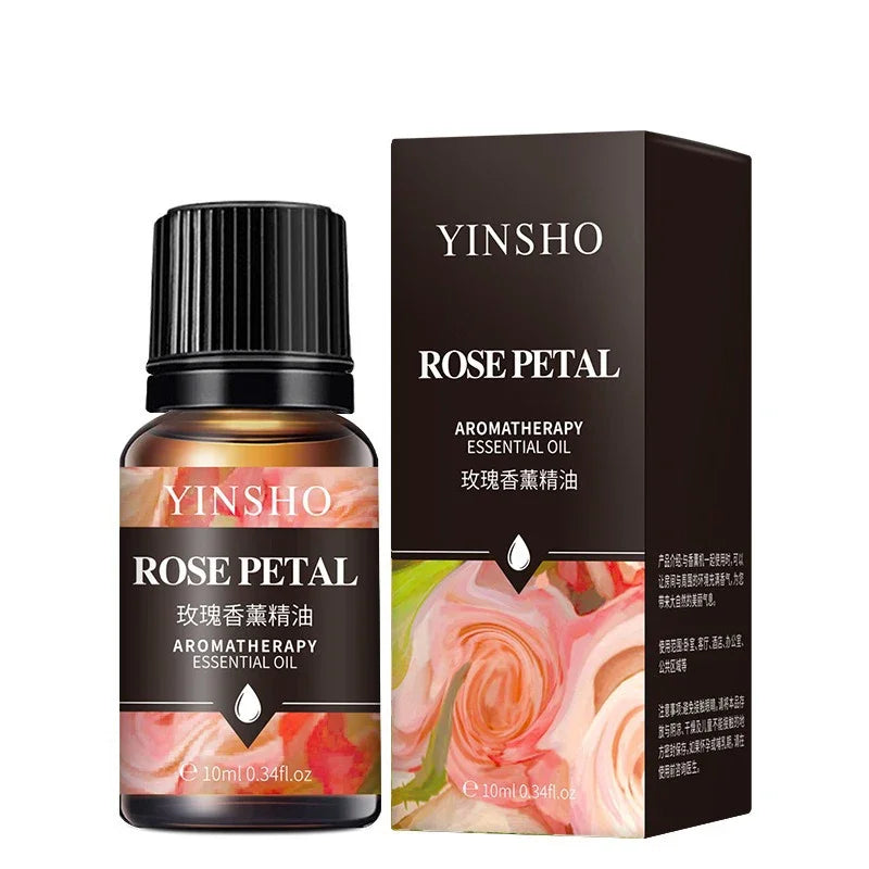 17Flavors 10Ml Essential Oil for Aroma Diffuser Airhumidifier Home Water-Soluble Lavender Rose Car Air Fresheners Perfume Refill