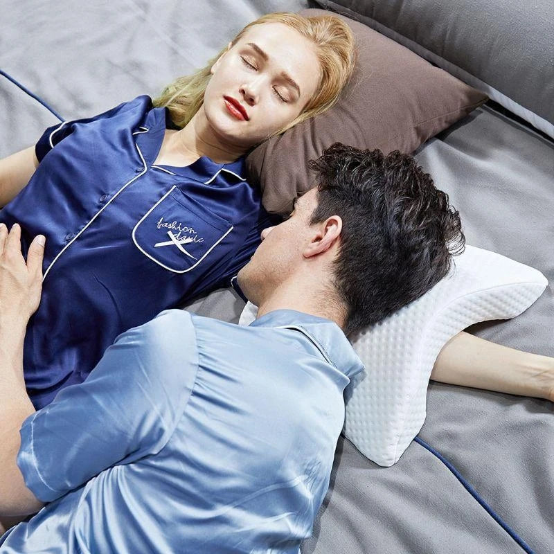 Arm Cuddling Curved Memory Foam Pillow Detachable Slow Tunnel Shaped Top Sale