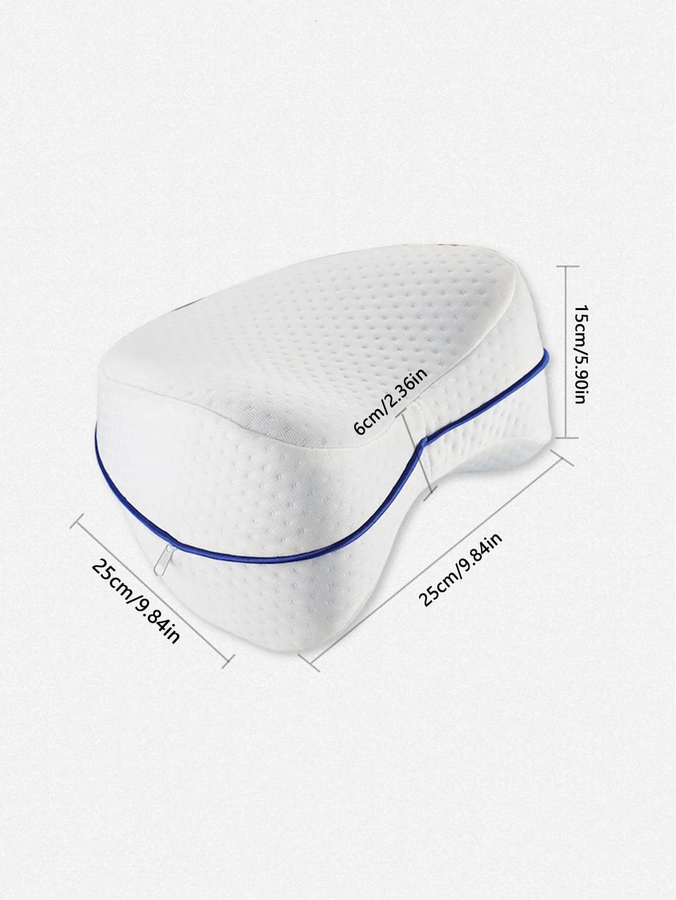 1Pc Leg Pillow Memory Cotton Slow Rebound Leg Pillow Side Lying Heart Shaped Memory Cotton Vein Cushion Leg Pillow