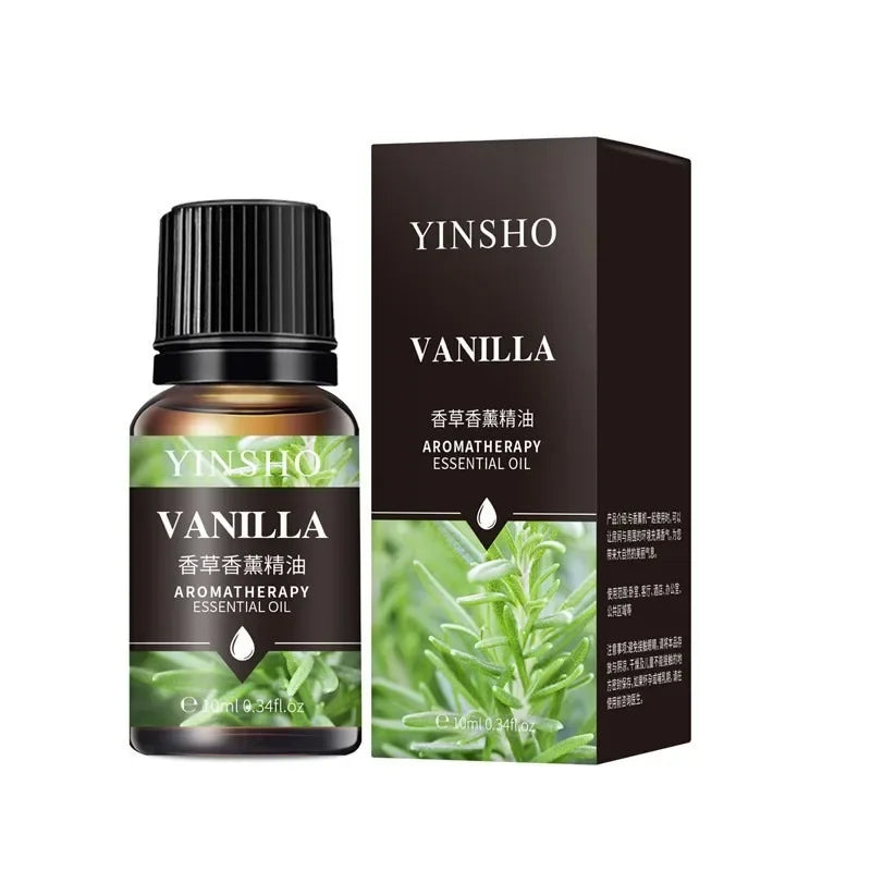 17Flavors 10Ml Essential Oil for Aroma Diffuser Airhumidifier Home Water-Soluble Lavender Rose Car Air Fresheners Perfume Refill