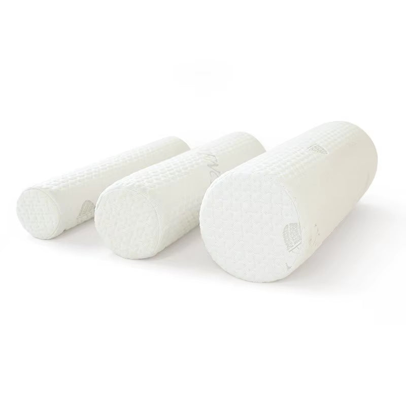 Cervical Neck Roll Memory Foam Pillow Bolster Pillow for Bed Support round Pillows for Bed, Legs, Back and Yoga