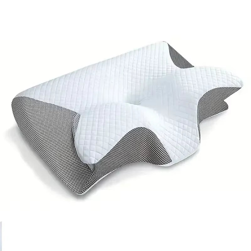 New Deep Sleep Pillow Horn Butterfly Pillow Cervical Spine Pillow Neck Pillow Sleeping Pillow Slow Rebound Memory Cotton Pillow