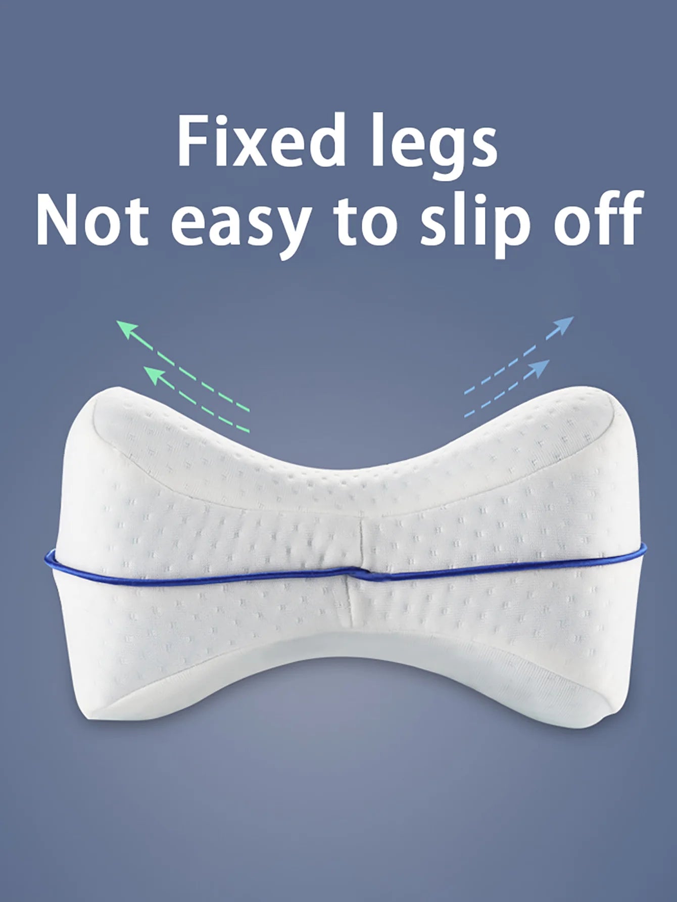 1Pc Leg Pillow Memory Cotton Slow Rebound Leg Pillow Side Lying Heart Shaped Memory Cotton Vein Cushion Leg Pillow