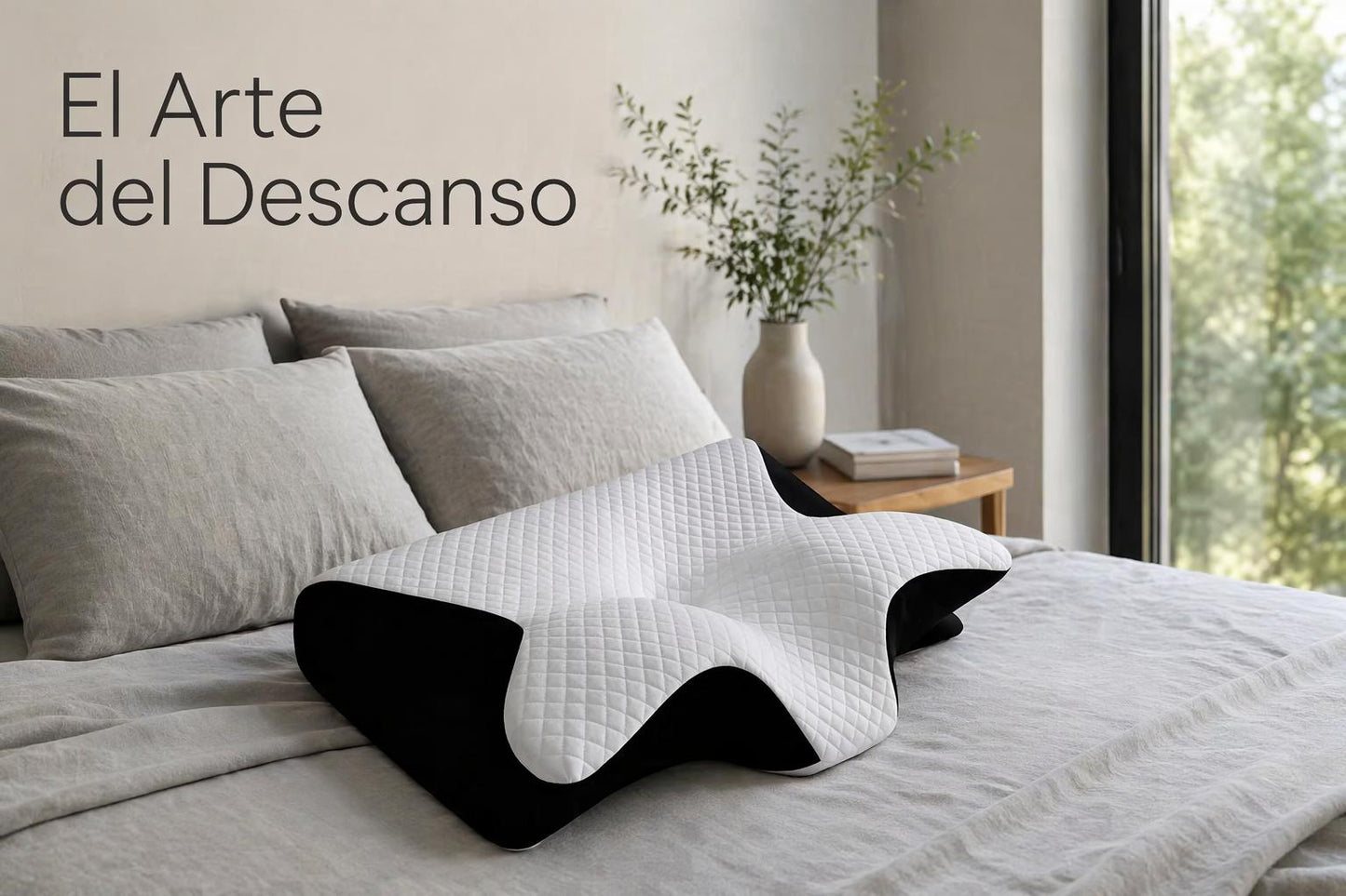 almohada cervical con memoria de forma de rebote lento