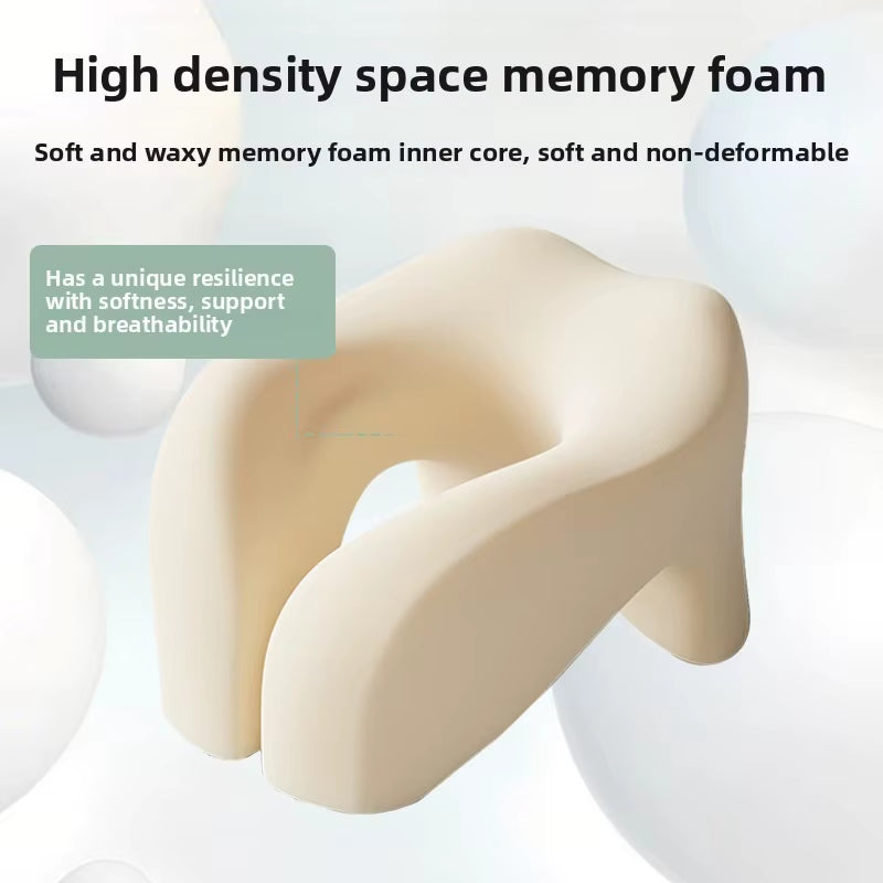 1Pc Memory Foam U-Shaped Pillow, Travel Neck Pillow, Sleeping Pillow, Neck Pillow, Portable Cervical Neck Support Pillow