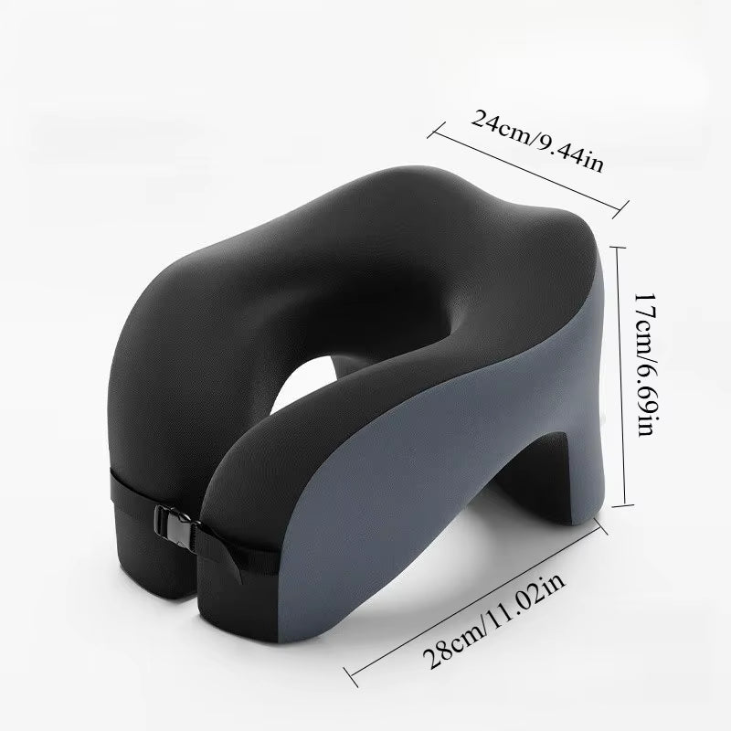 1Pc Memory Foam U-Shaped Pillow, Travel Neck Pillow, Sleeping Pillow, Neck Pillow, Portable Cervical Neck Support Pillow
