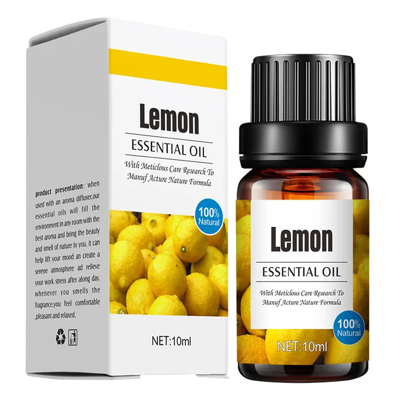 10Ml Lavender Plant Lemon Essential Oil,The Humidifier Uses Water-Soluble Aromatherapy Rose Essential Oil Aromatherapy
